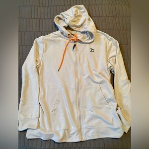 Orange Theory Hooodie OTF light grey Worn once. Women’s XL